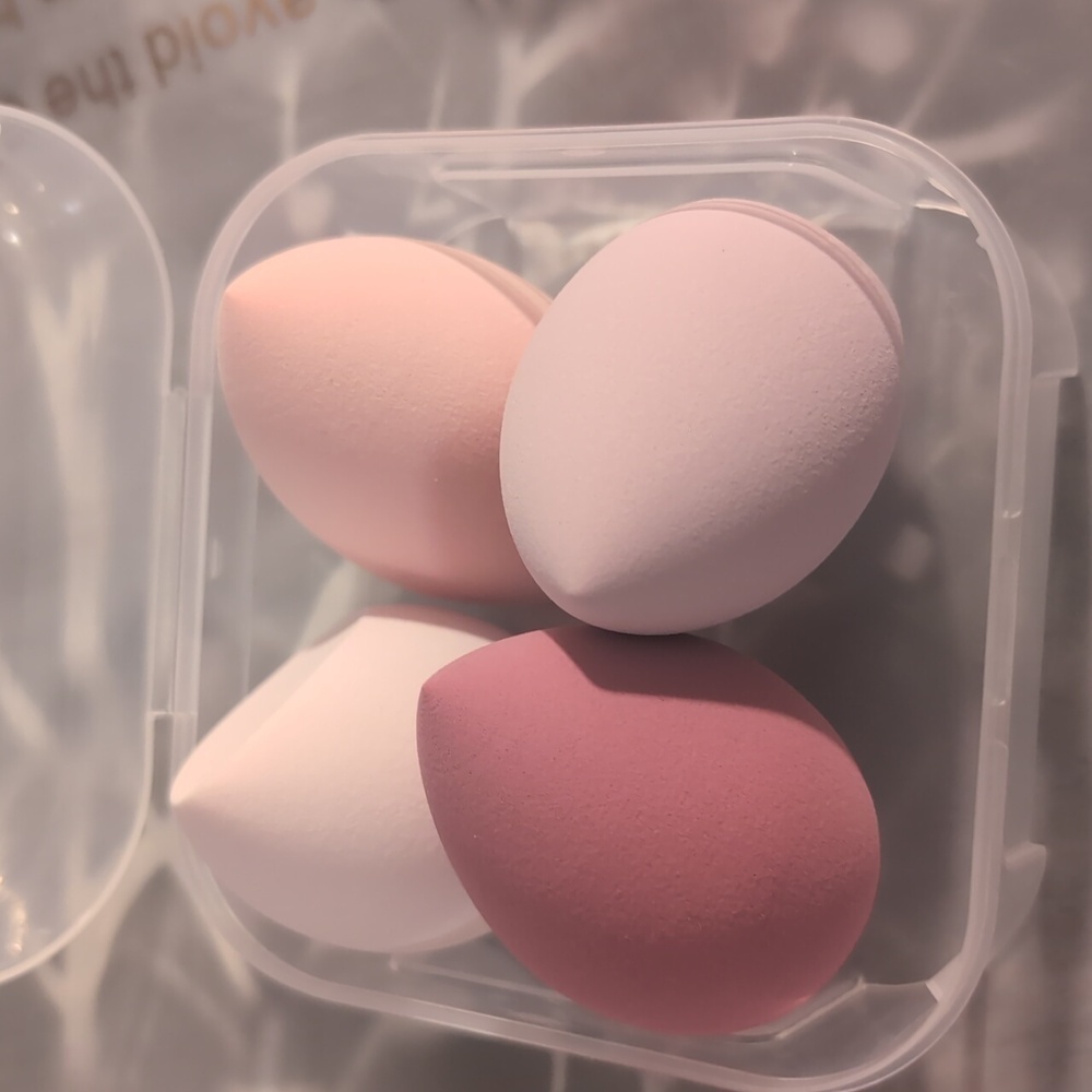 WANBY Makeup Sponges 4 Pcs Blender Sponges Set Latex Free Makeup Blenders